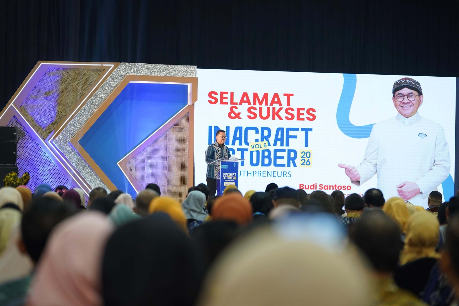 Panggung pembukaan INACRAFT Oktober, 7 Oktober 2026.